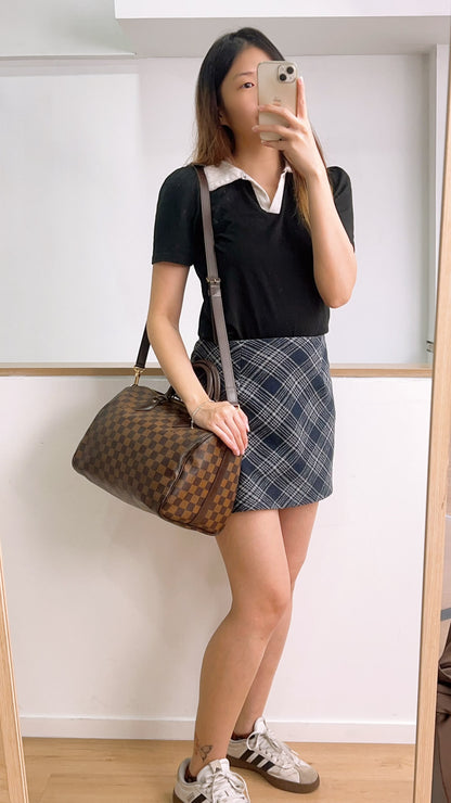 LV Damier Ebene Speedy 30 Bandouliere