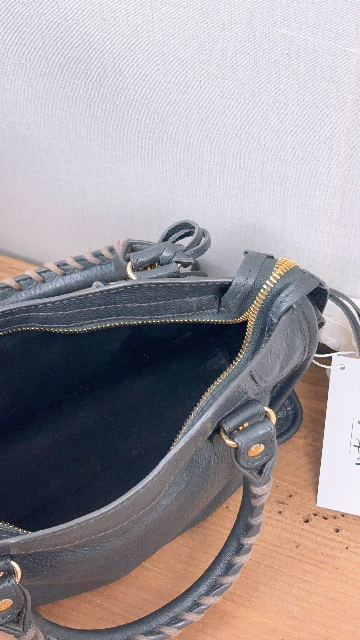 Balenciaga Dark Grey Mini City (GHW)