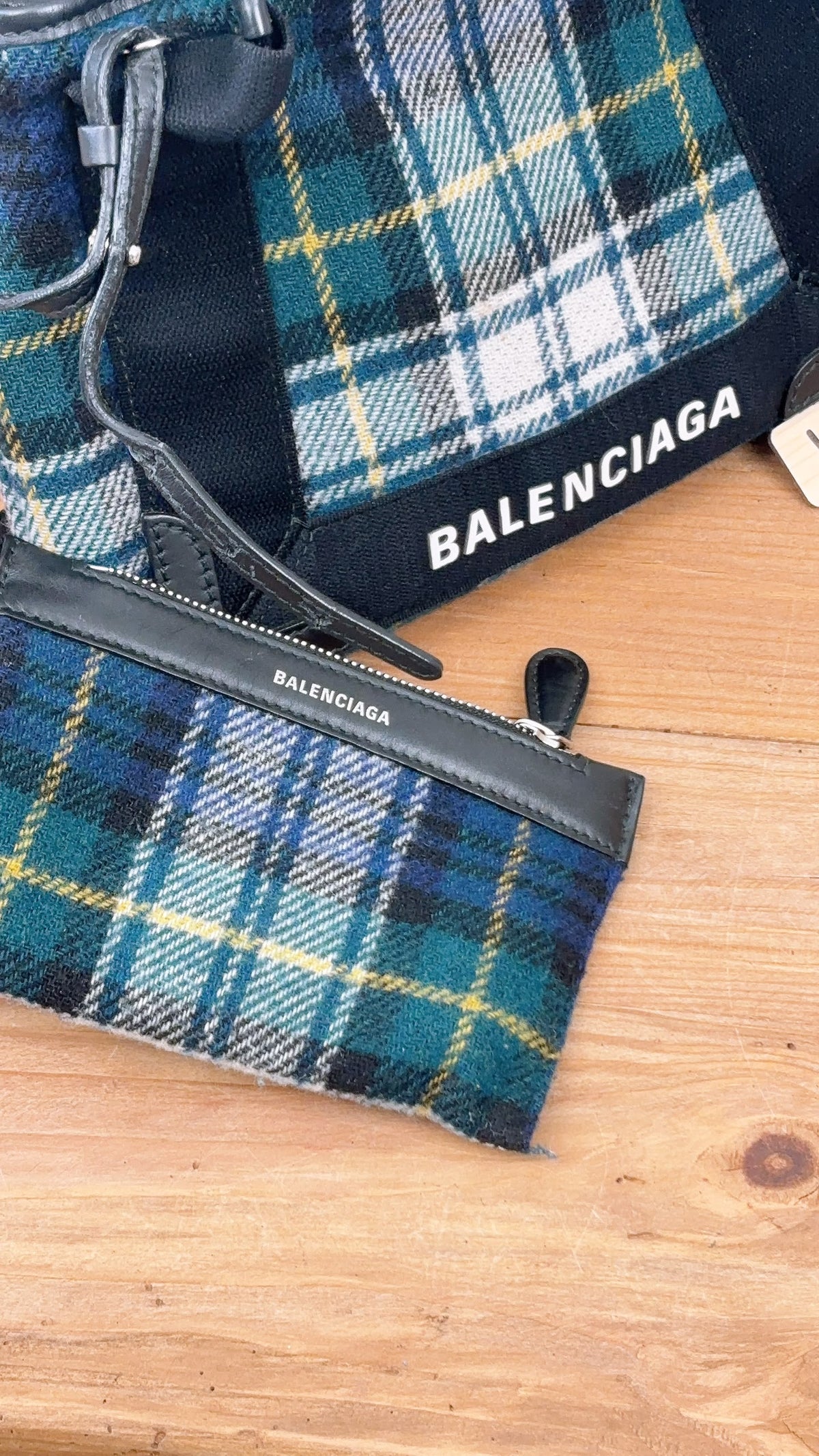 Balenciaga Multicolour Wool XS Cabas Bag