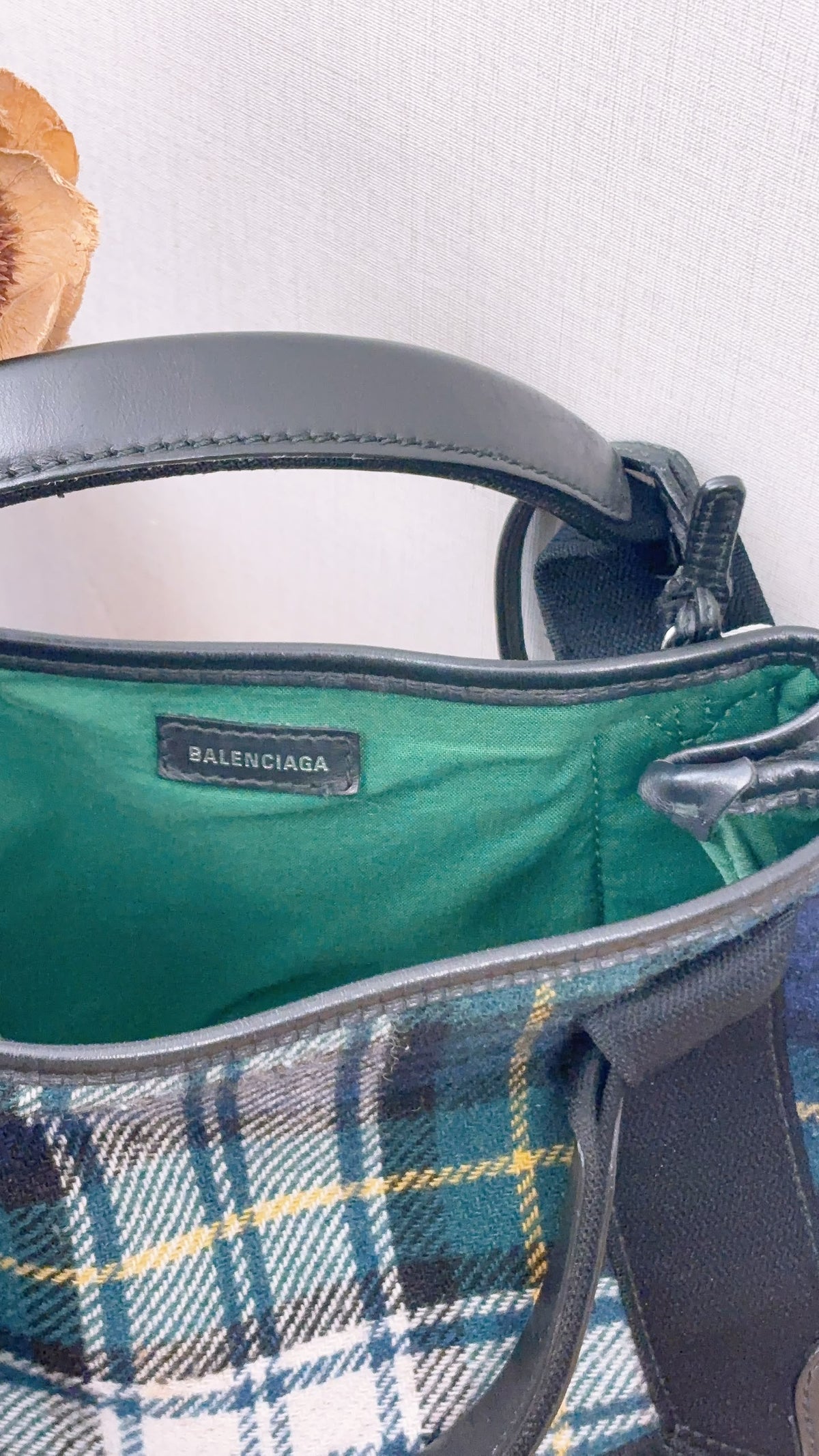 Balenciaga Multicolour Wool XS Cabas Bag