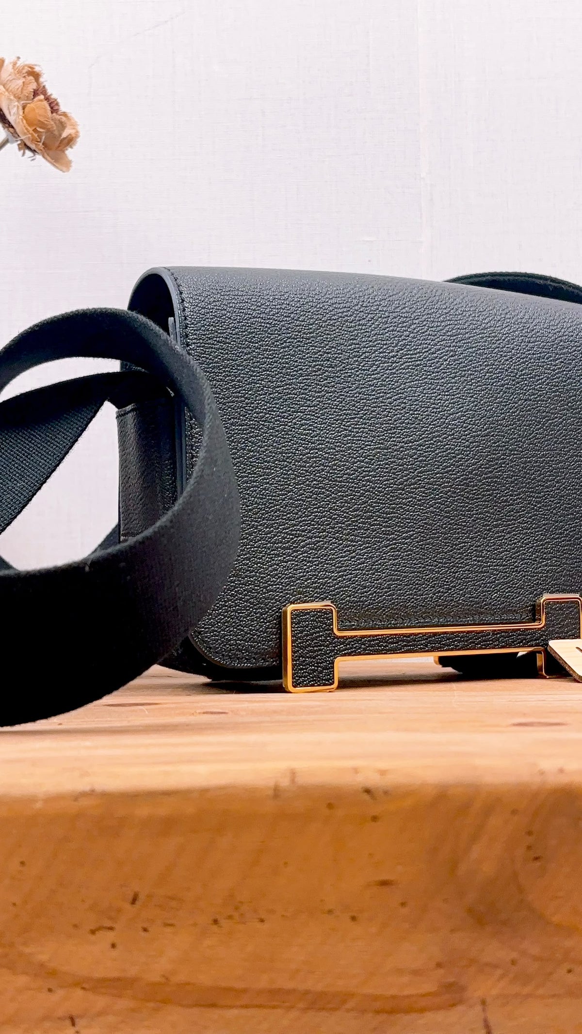 Hermes Black Geta (GHW)