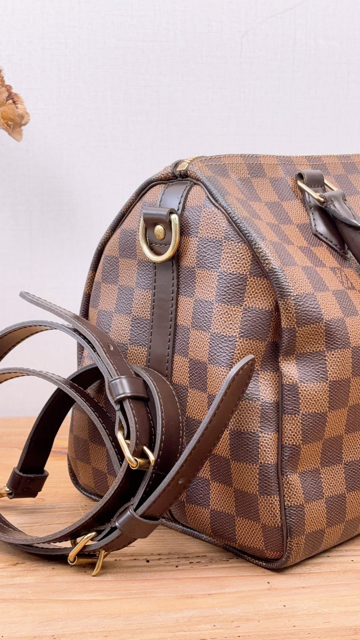 LV Damier Ebene Speedy 30 Bandouliere