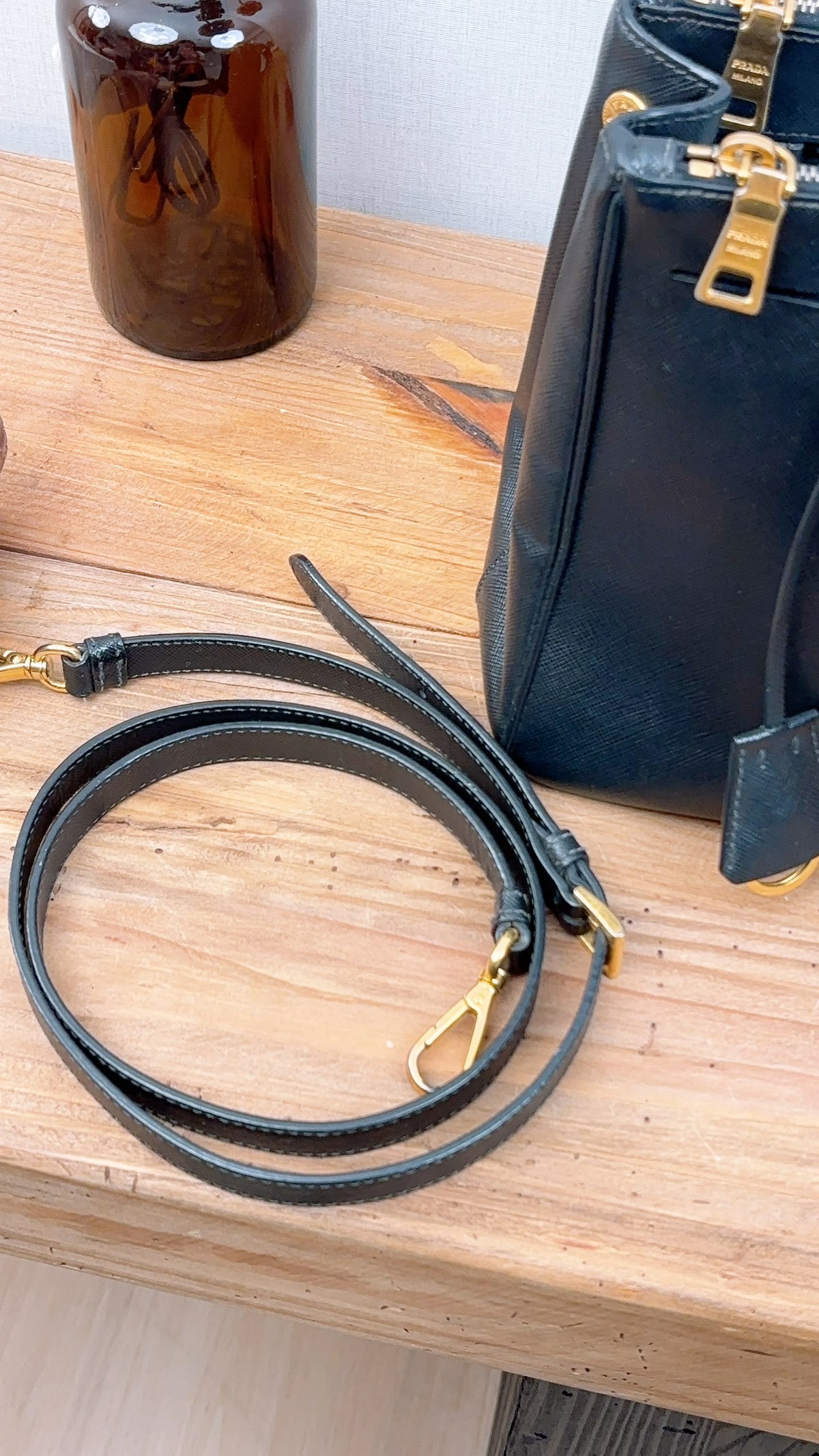 Prada Black Saffiano Galleria 30cm (GHW)