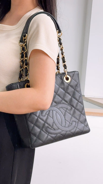 Chanel Black Caviar PST (GHW)