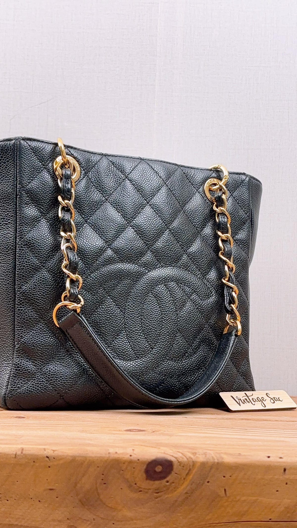 Chanel Black Caviar PST (GHW)