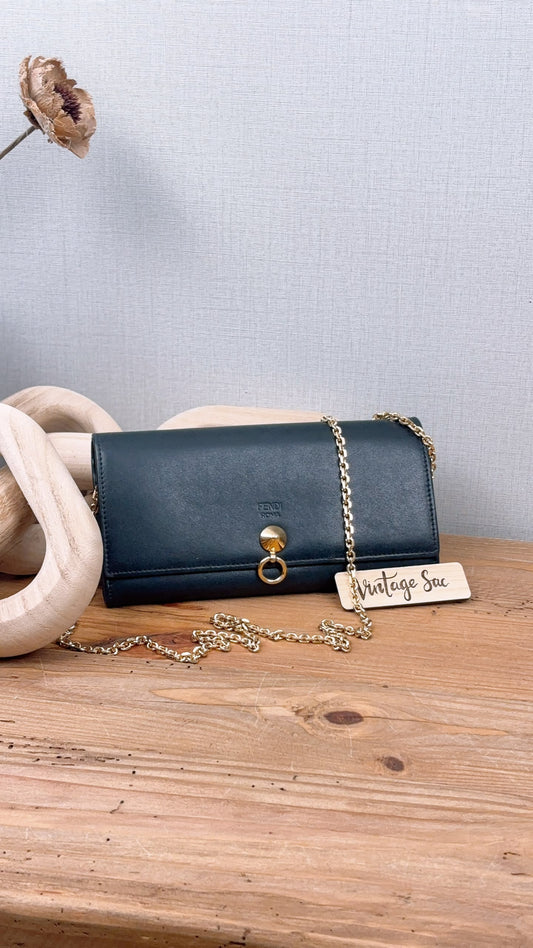 Fendi Black Calfskin By The Way WOC