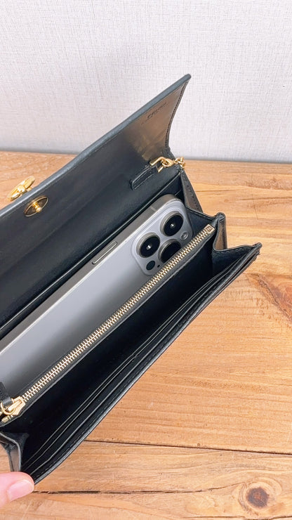 Fendi Black Calfskin By The Way WOC