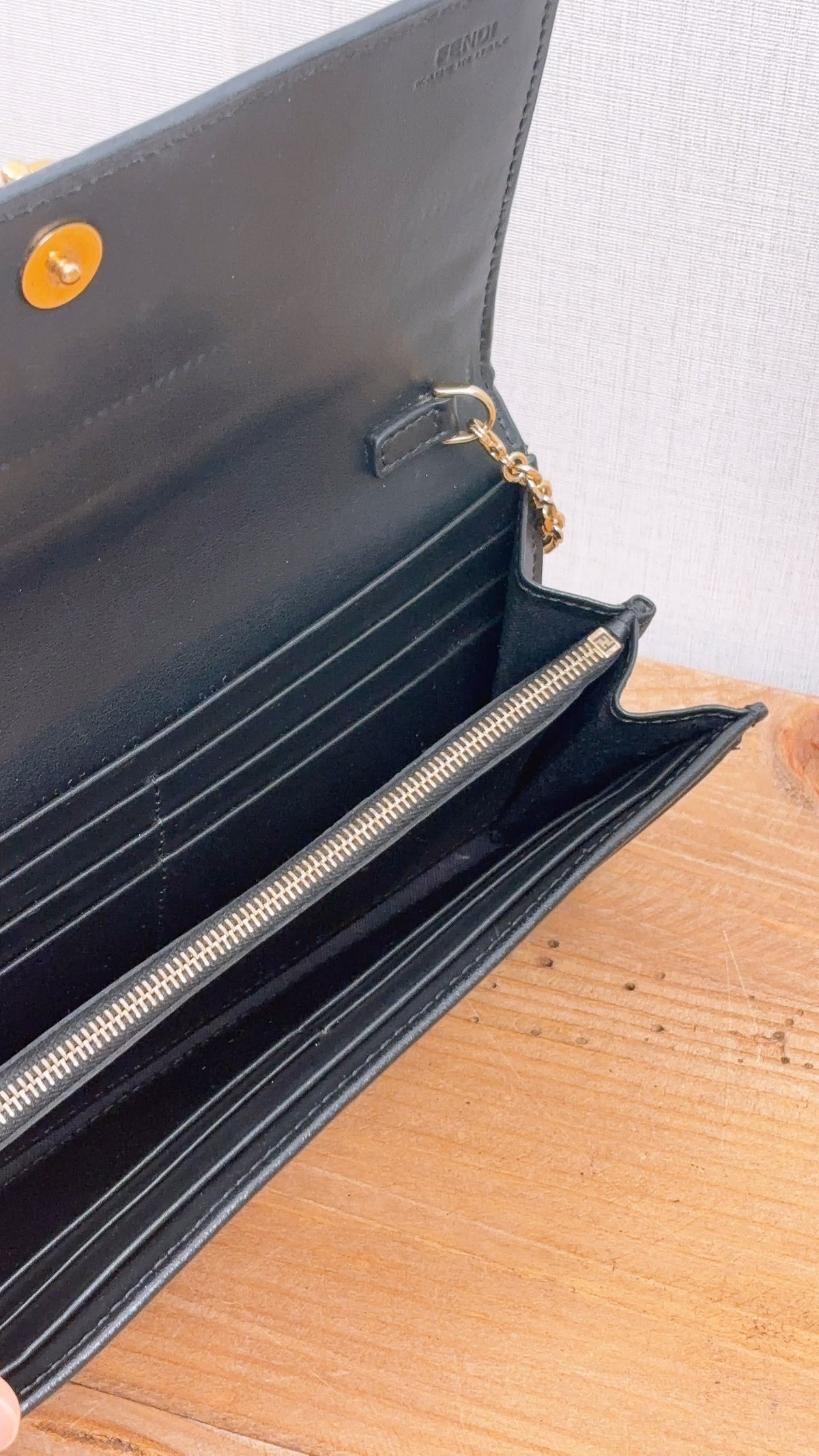 Fendi Black Calfskin By The Way WOC