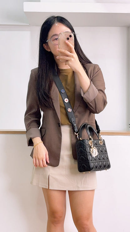 Dior Black Lambskin Small Lady D (LGHW)