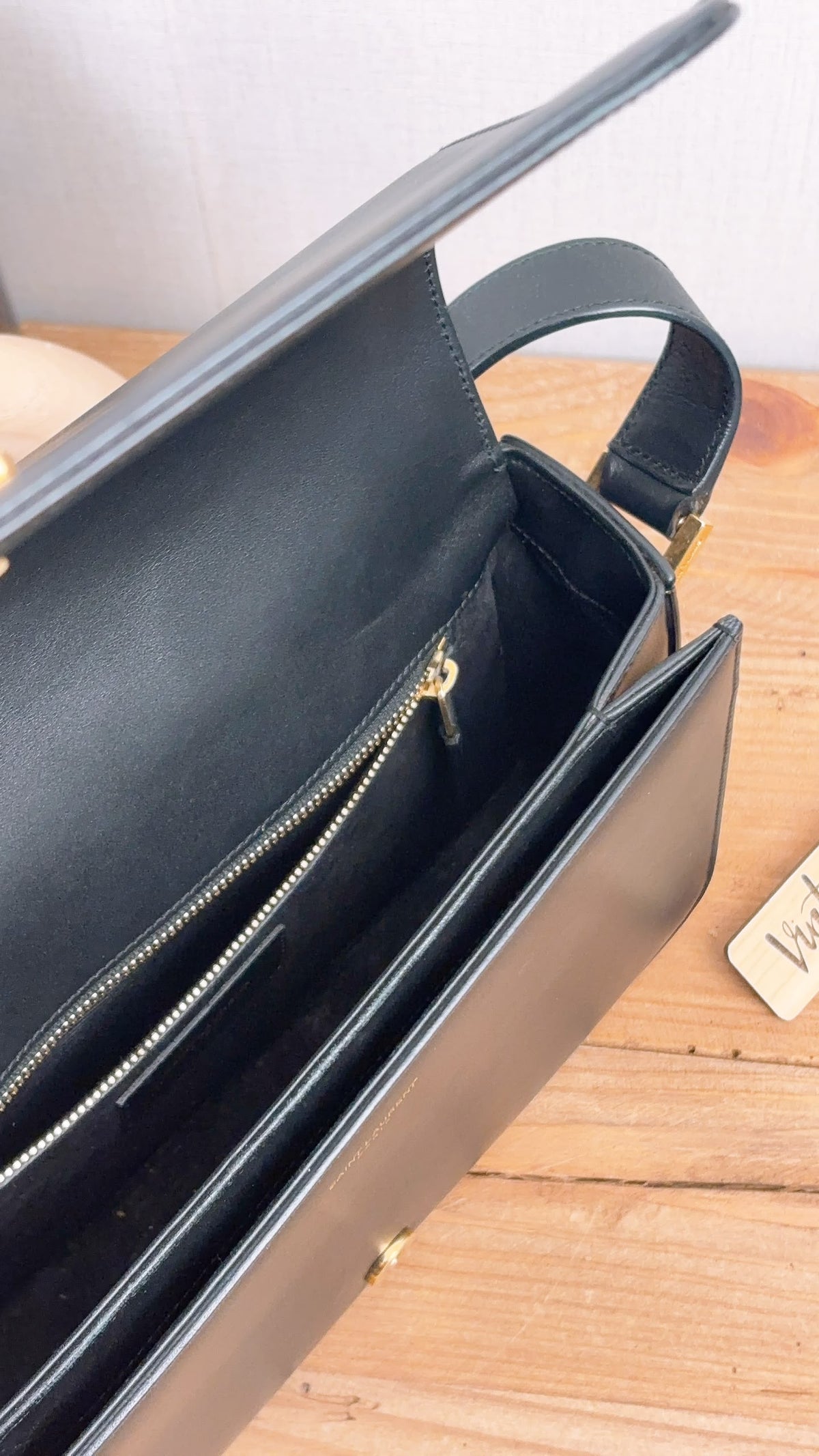 YSL Black Calfskin Medium Universite Bag (GHW)