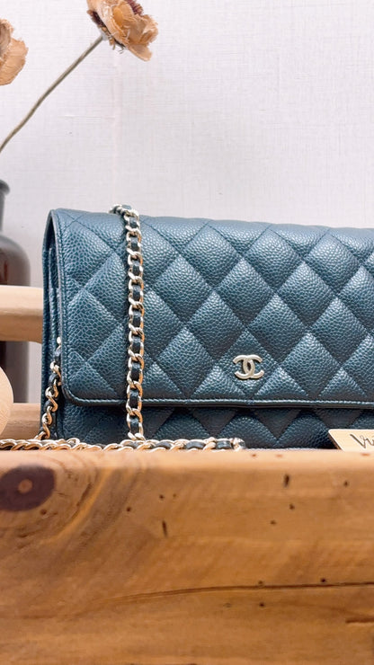 Chanel Blue Caviar Classic WOC (LGHW)
