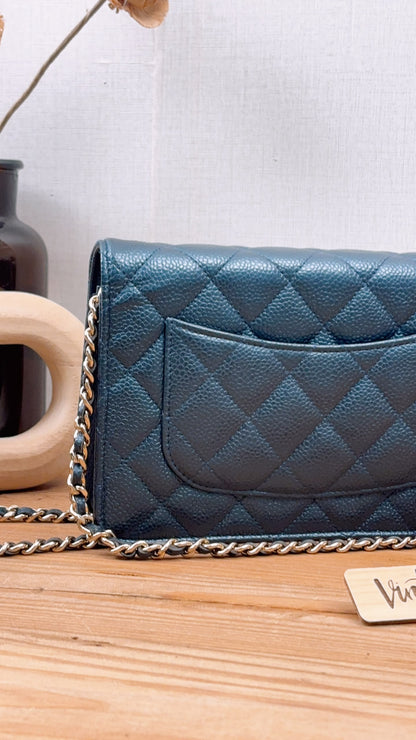 Chanel Blue Caviar Classic WOC (LGHW)