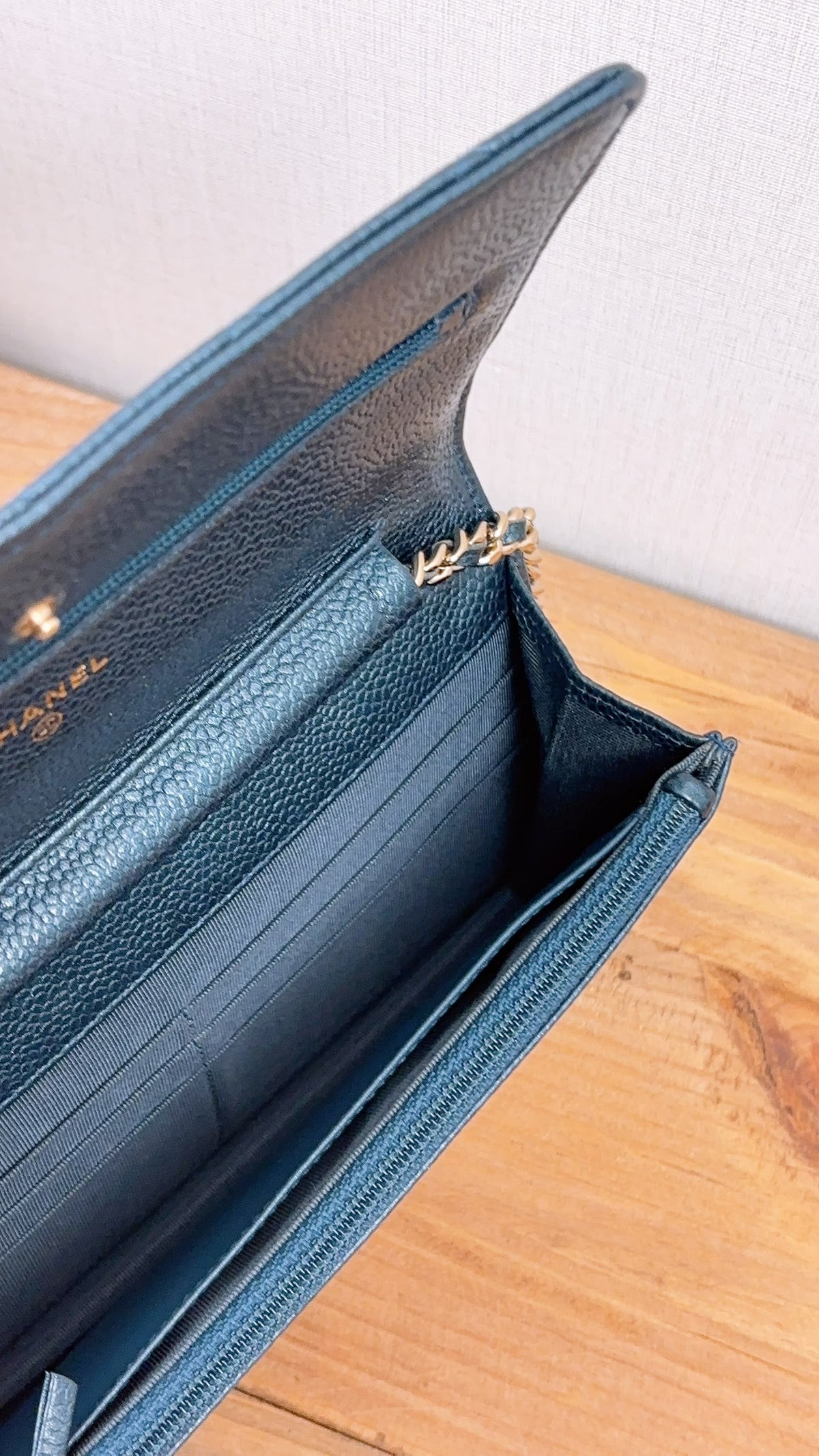Chanel Blue Caviar Classic WOC (LGHW)