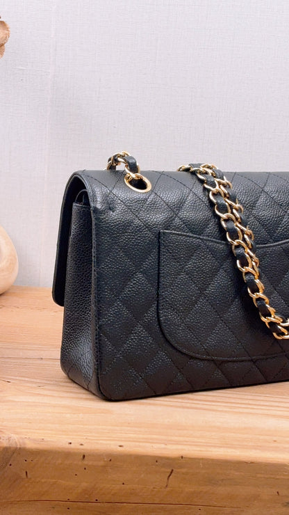 Chanel Black Caviar Medium CF (GHW)