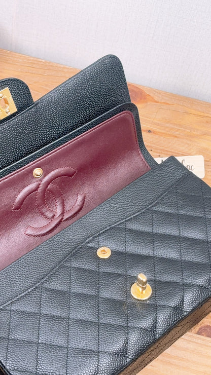 Chanel Black Caviar Medium CF (GHW)