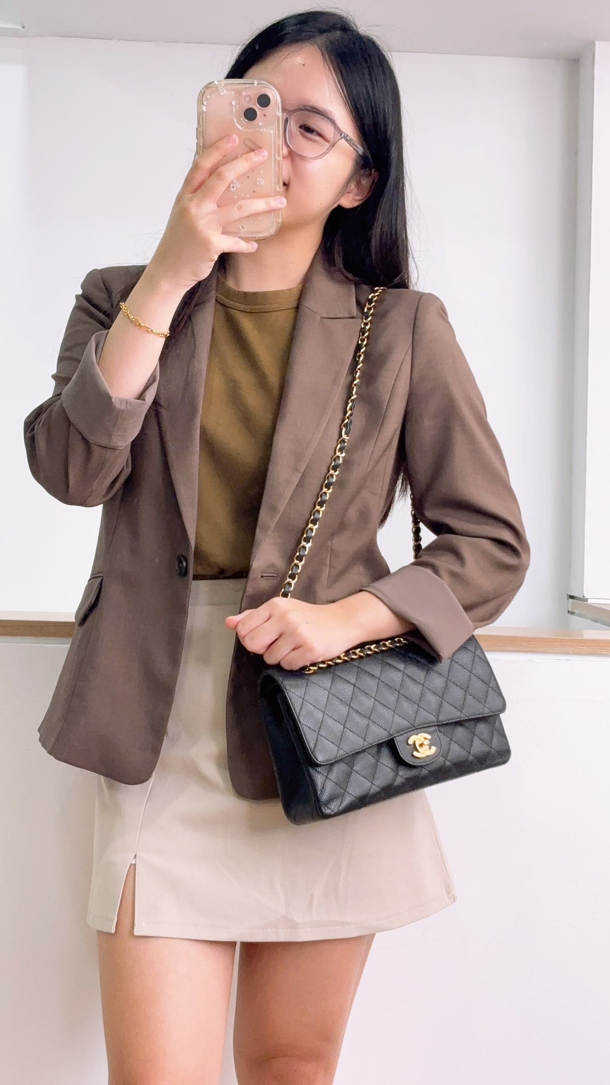 Chanel Black Caviar Medium CF (GHW)