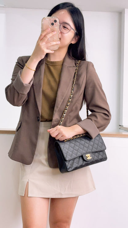 Chanel Black Caviar Medium CF (GHW)