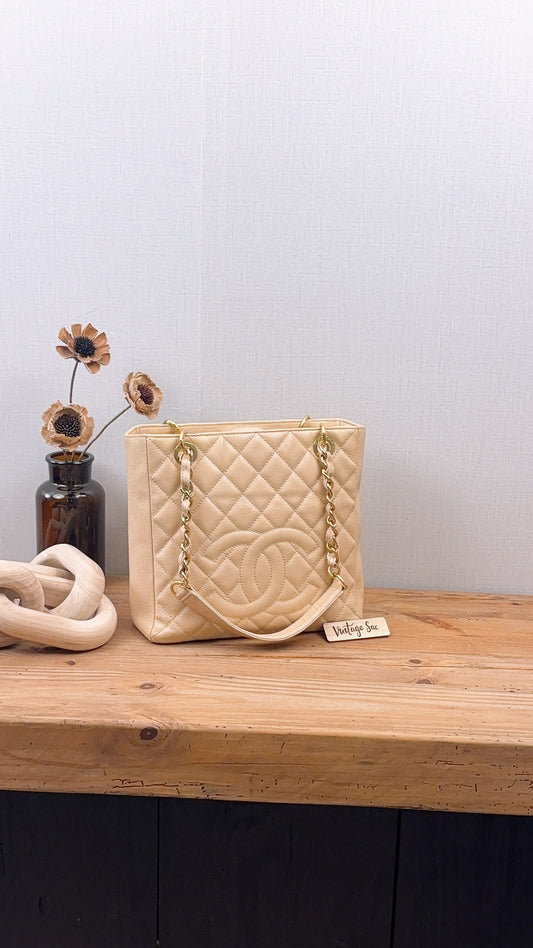 Chanel Beige Caviar PST (GHW)