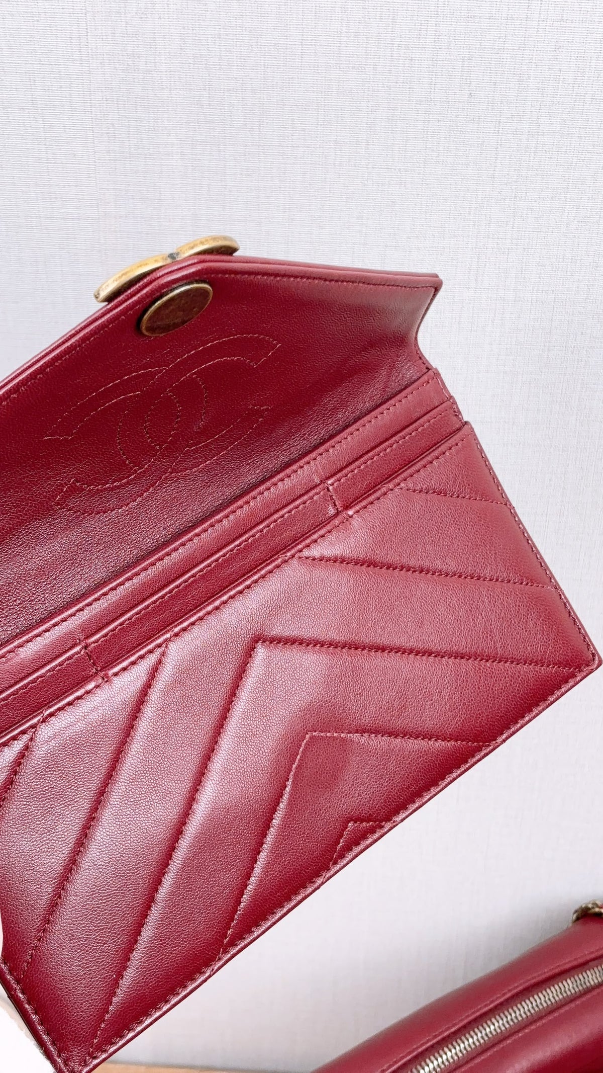 Chanel Maroon Lambskin Coco Camera Bag (AGHW)