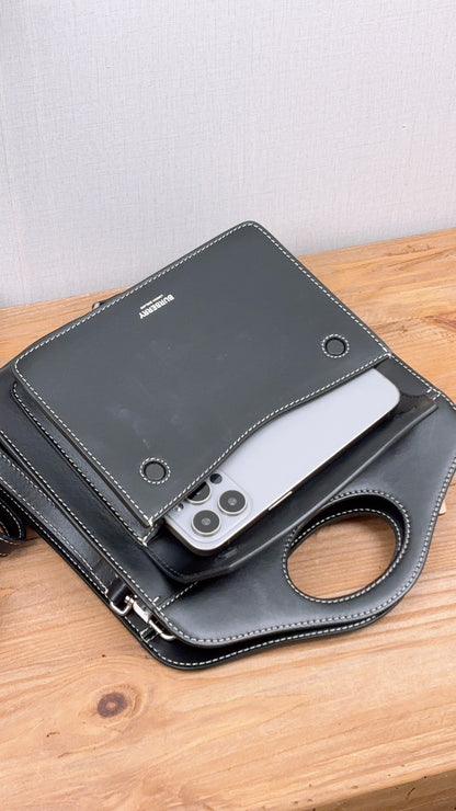 Burberry Black Calfskin Mini Pocket Bag (SHW)
