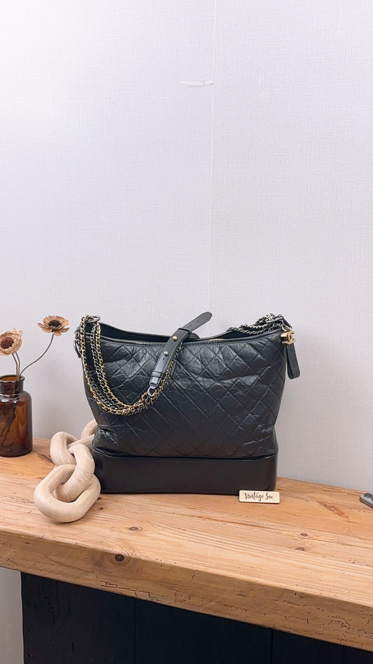 Chanel Black Gabrielle Maxi Hobo