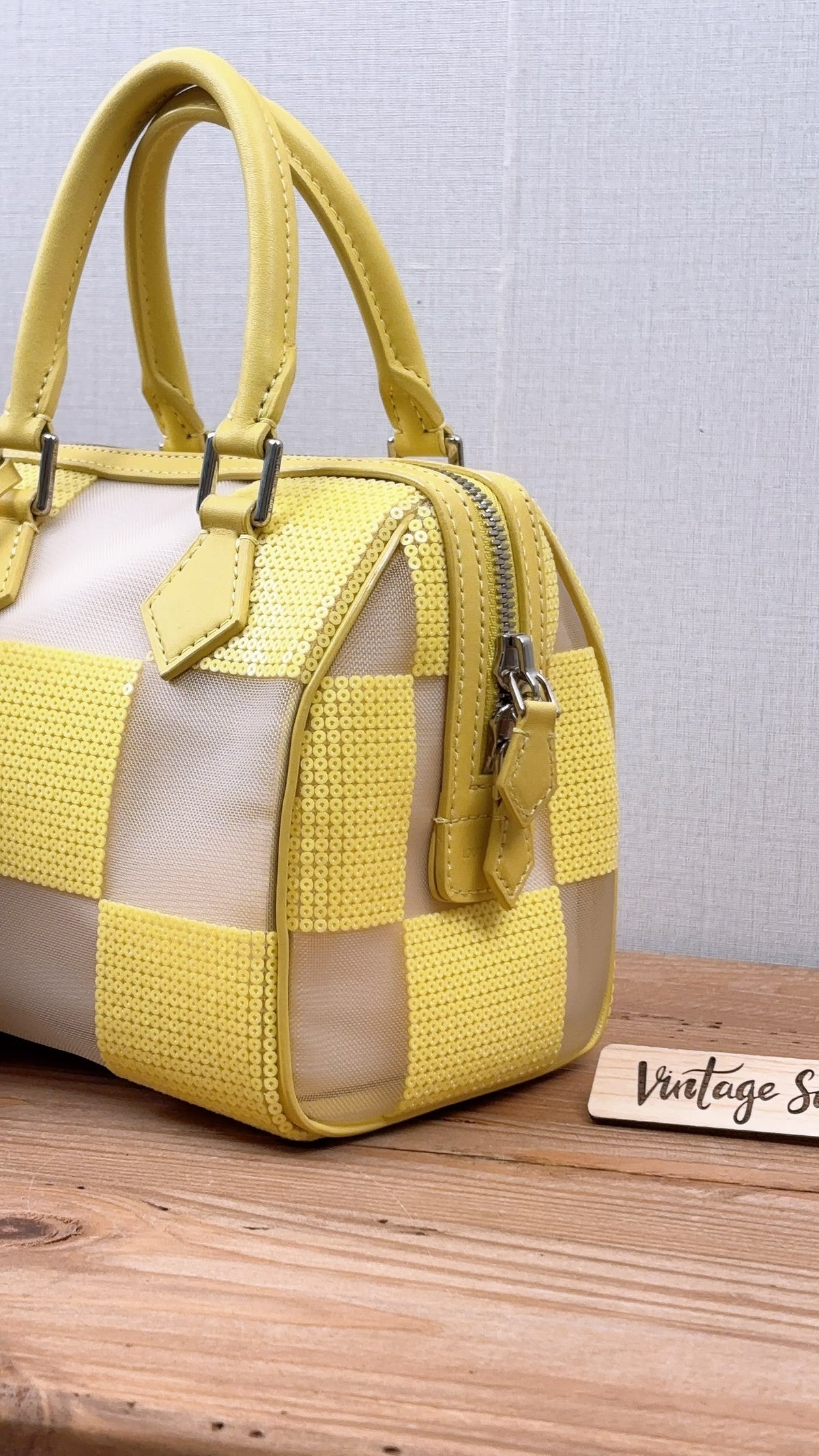 LV Damier Optic Mesh Speedy Cube