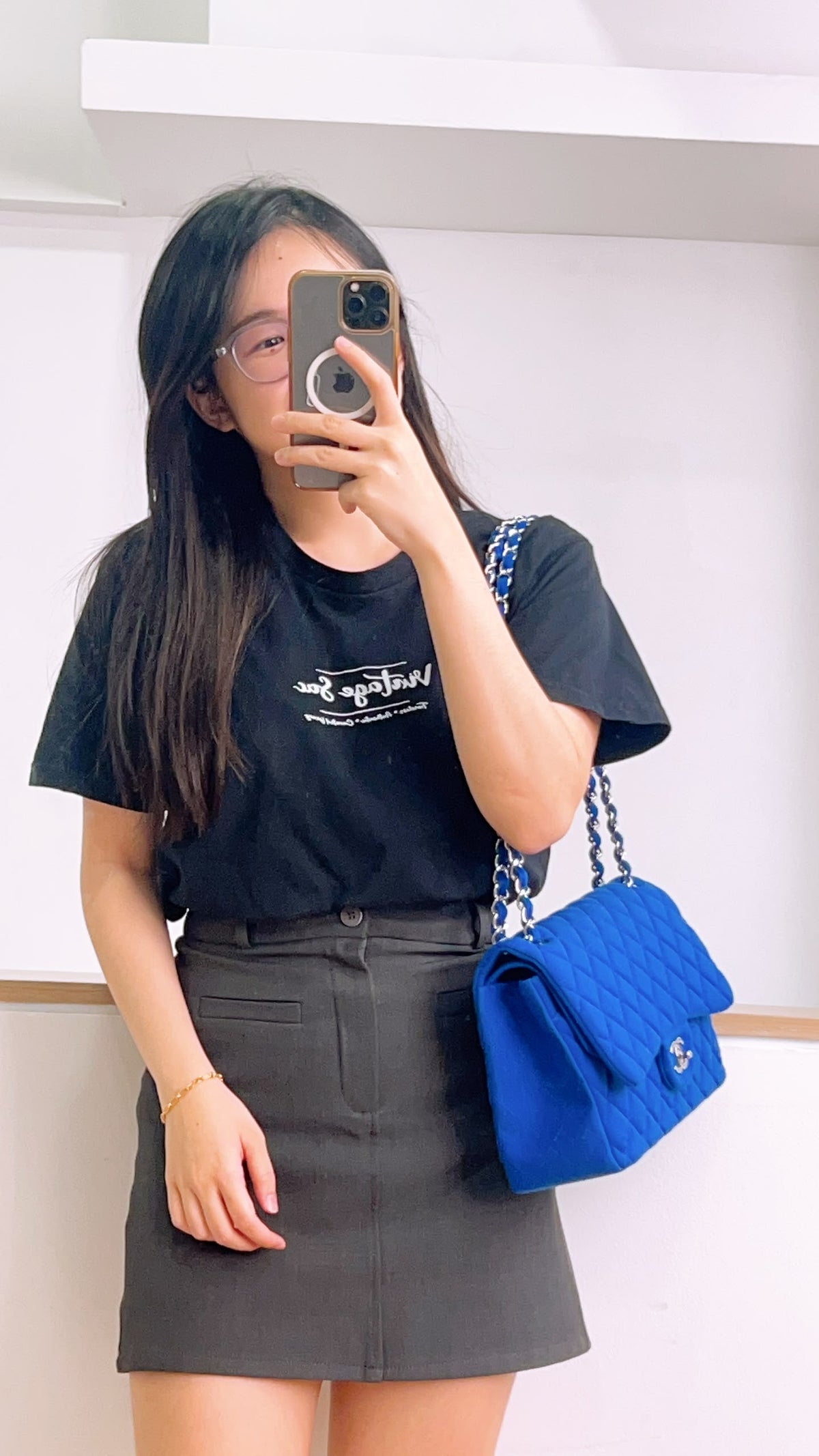 Chanel Classic Flap Jumbo Fabric Electric Blue (SHW)