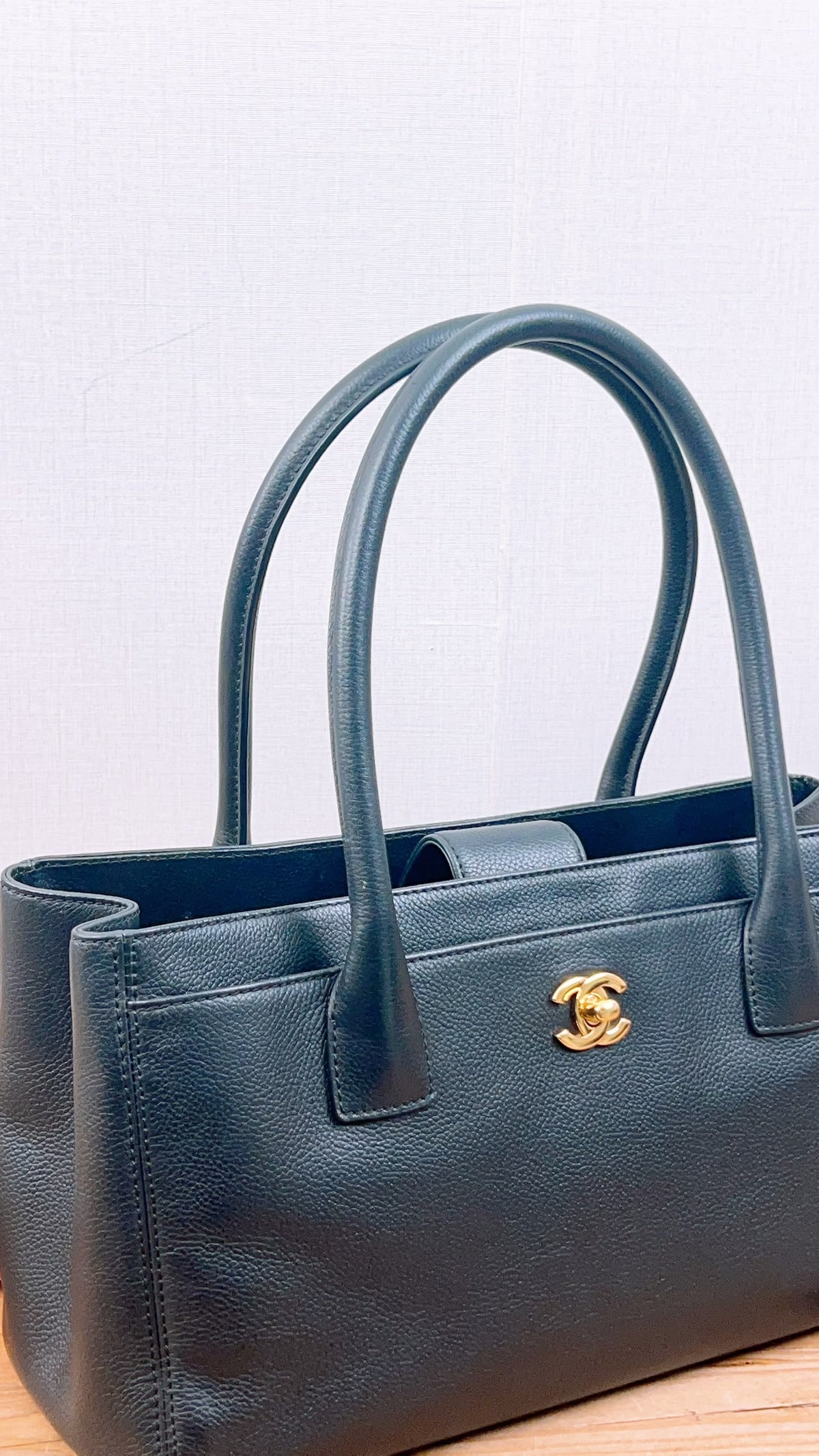 Chanel Black Calfskin Small Cerf (GHW)