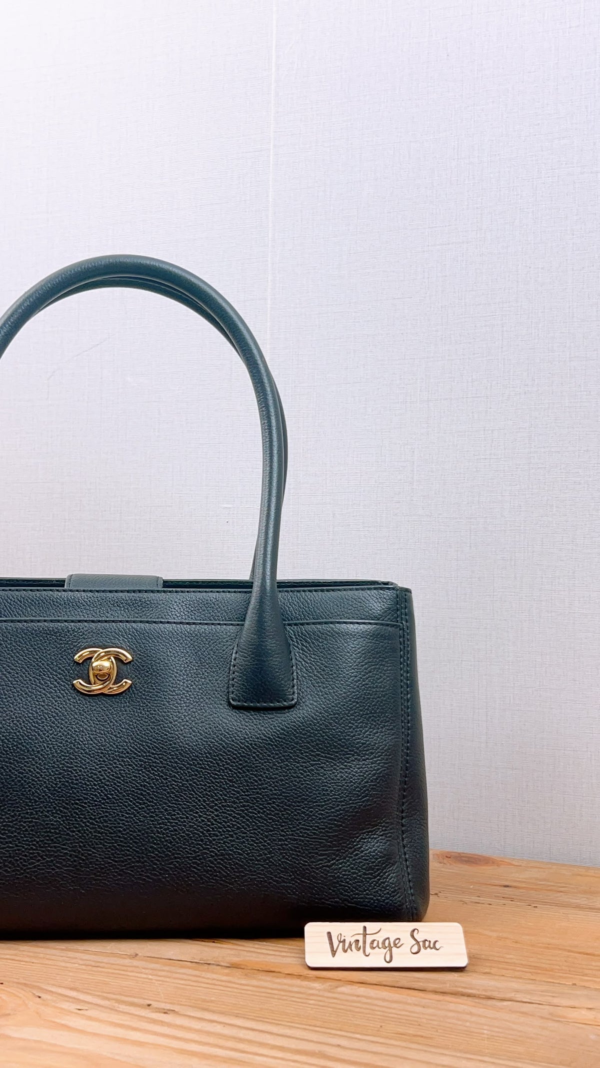 Chanel Black Calfskin Small Cerf (GHW)