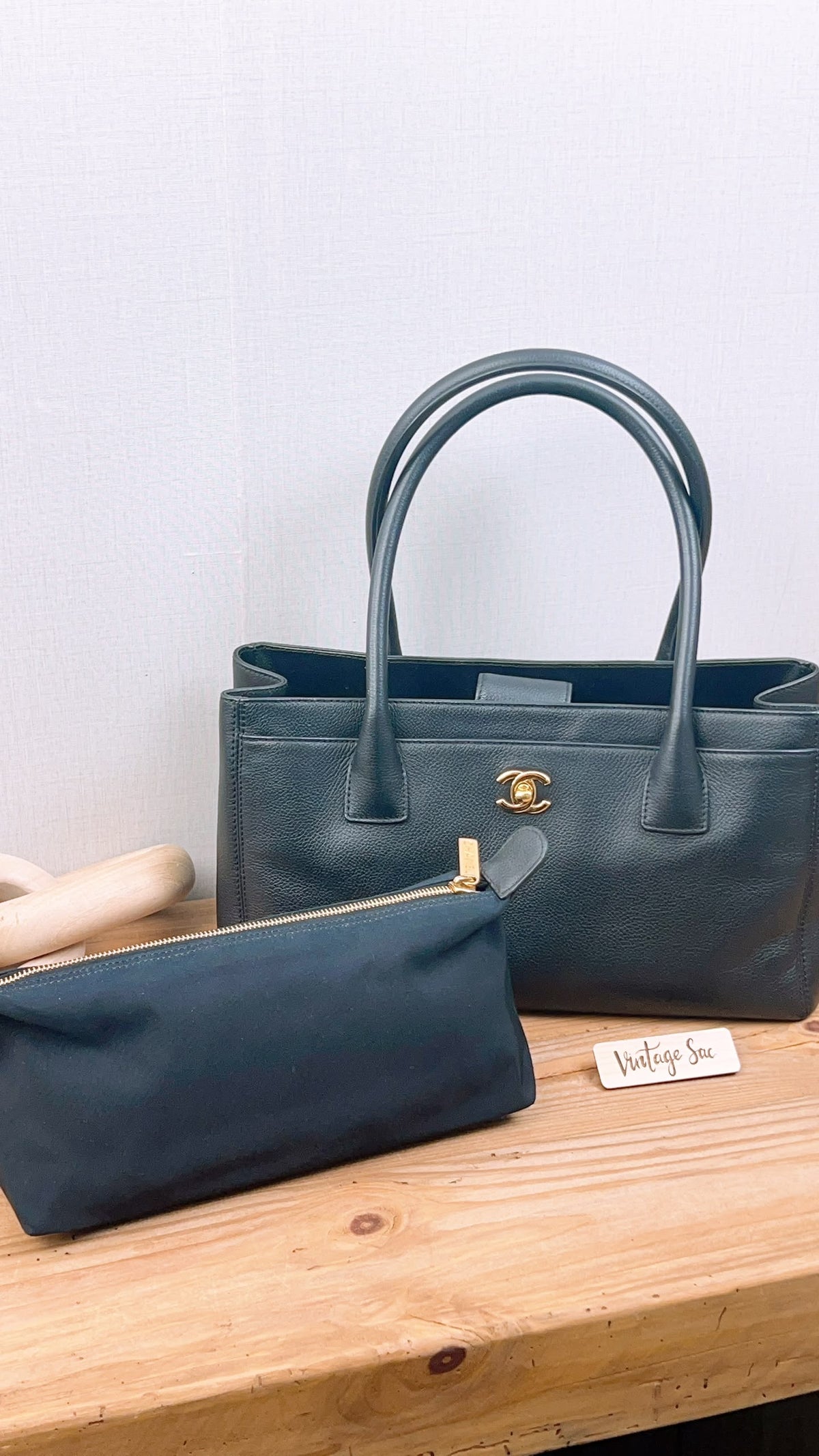 Chanel Black Calfskin Small Cerf (GHW)