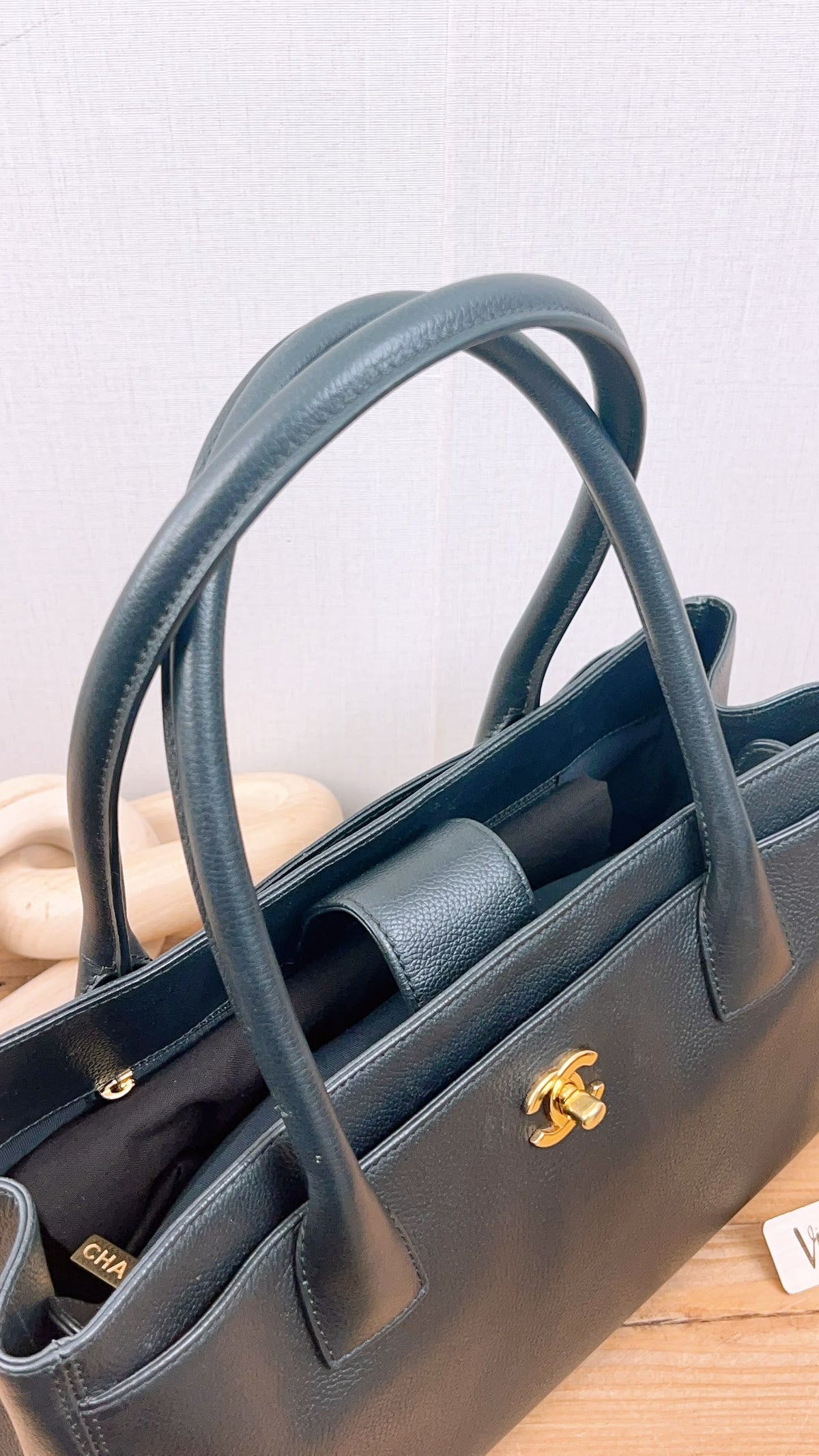 Chanel Black Calfskin Small Cerf (GHW)