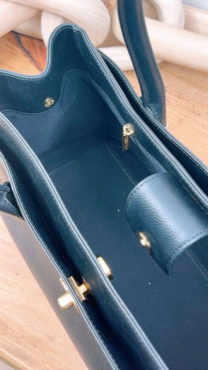 Chanel Black Calfskin Small Cerf (GHW)