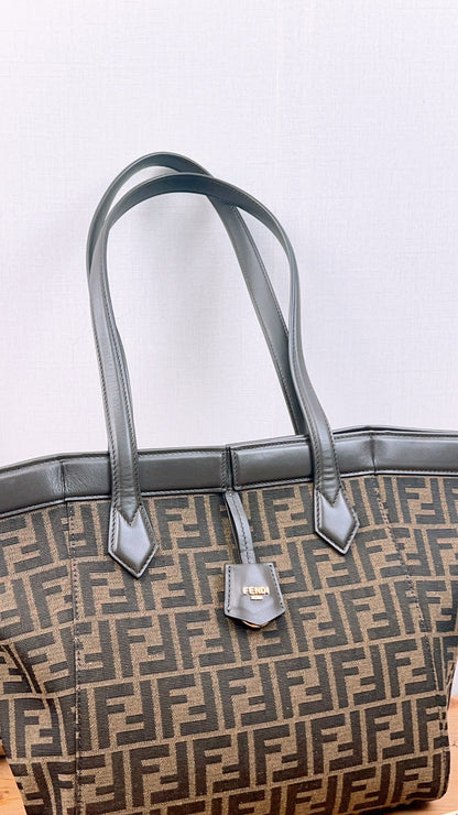 Fendi Brown Jacquard Origami Medium