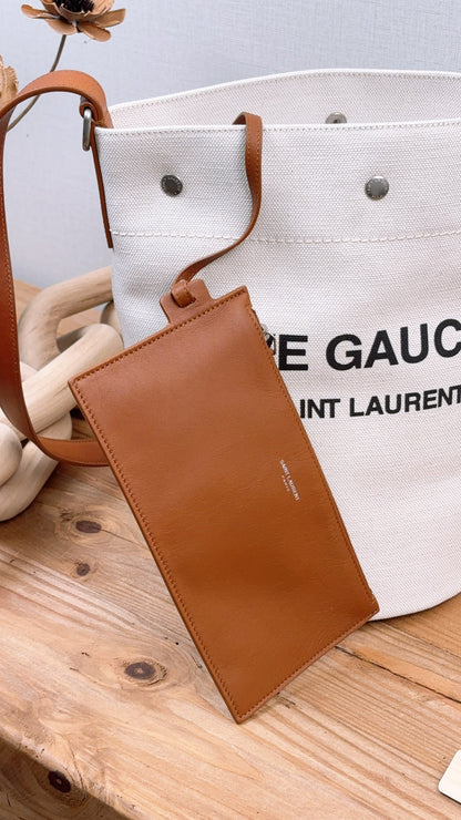 YSL Canvas Rive Gauche Bucket Bag