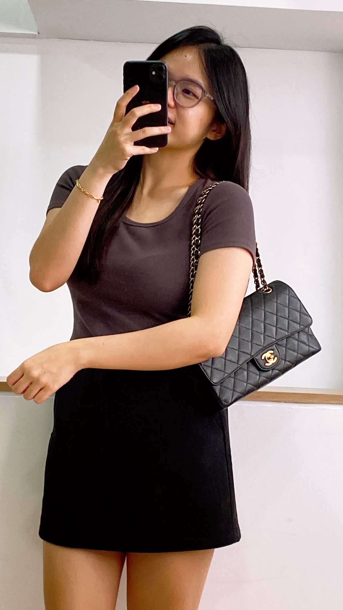 Chanel Black Caviar Medium CF (GHW)