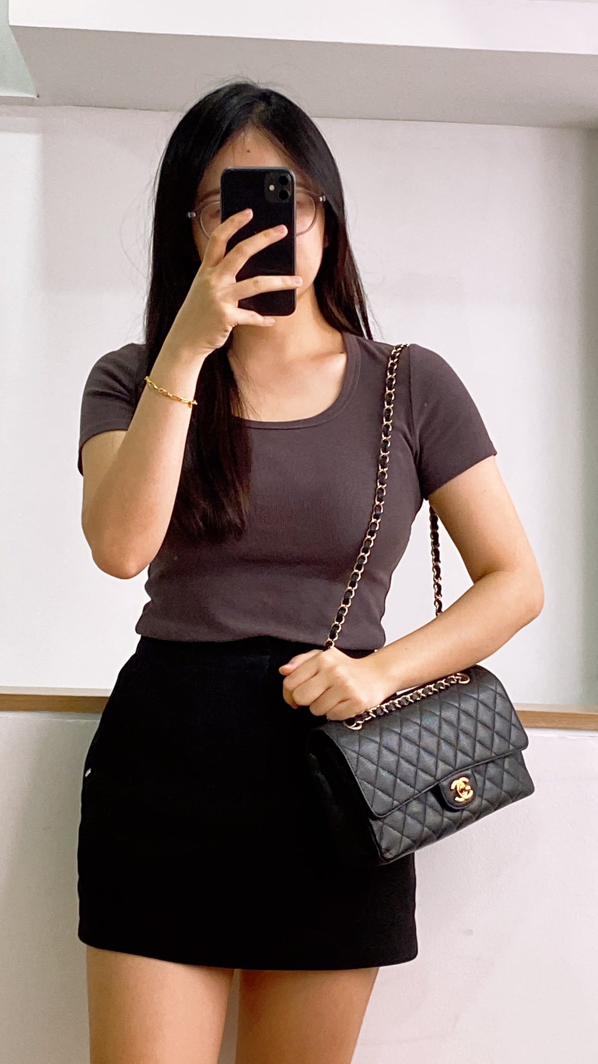 Chanel Black Caviar Medium CF (GHW)