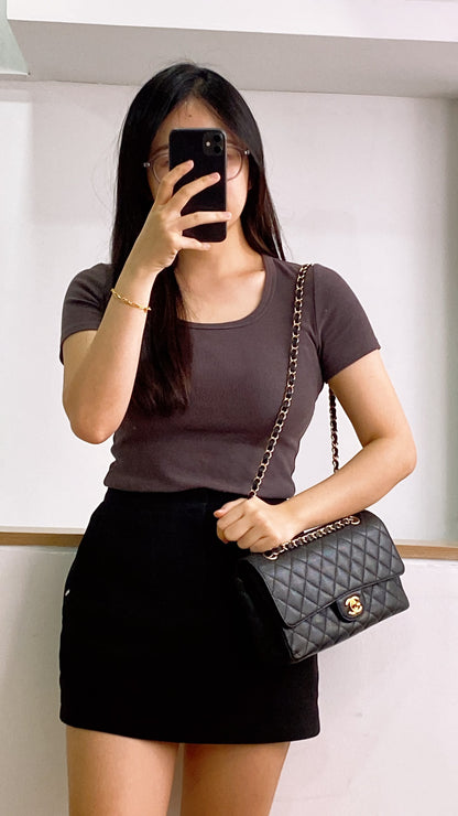 Chanel Black Caviar Medium CF (GHW)