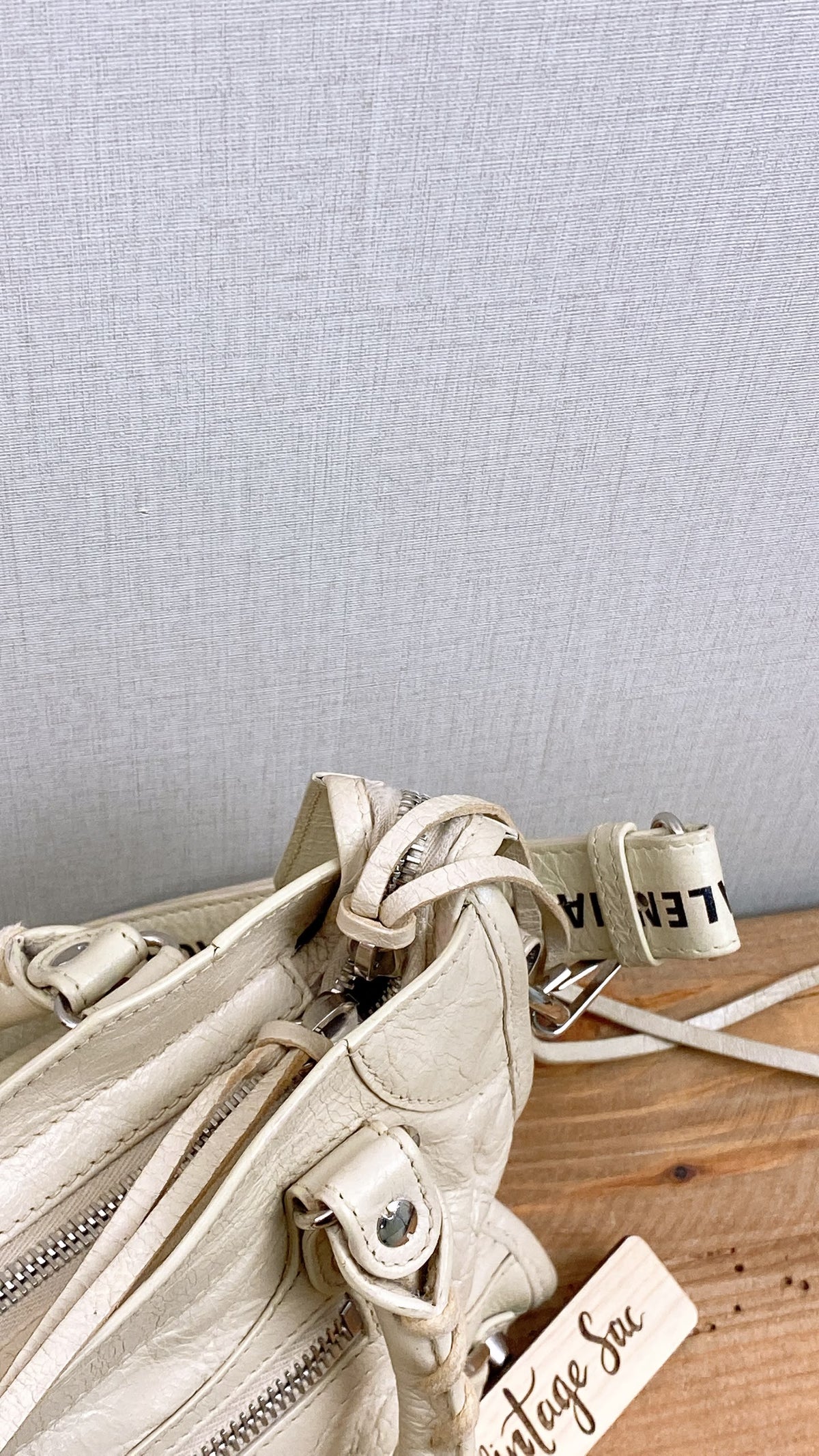Balenciaga Ivory Mini City (SHW)