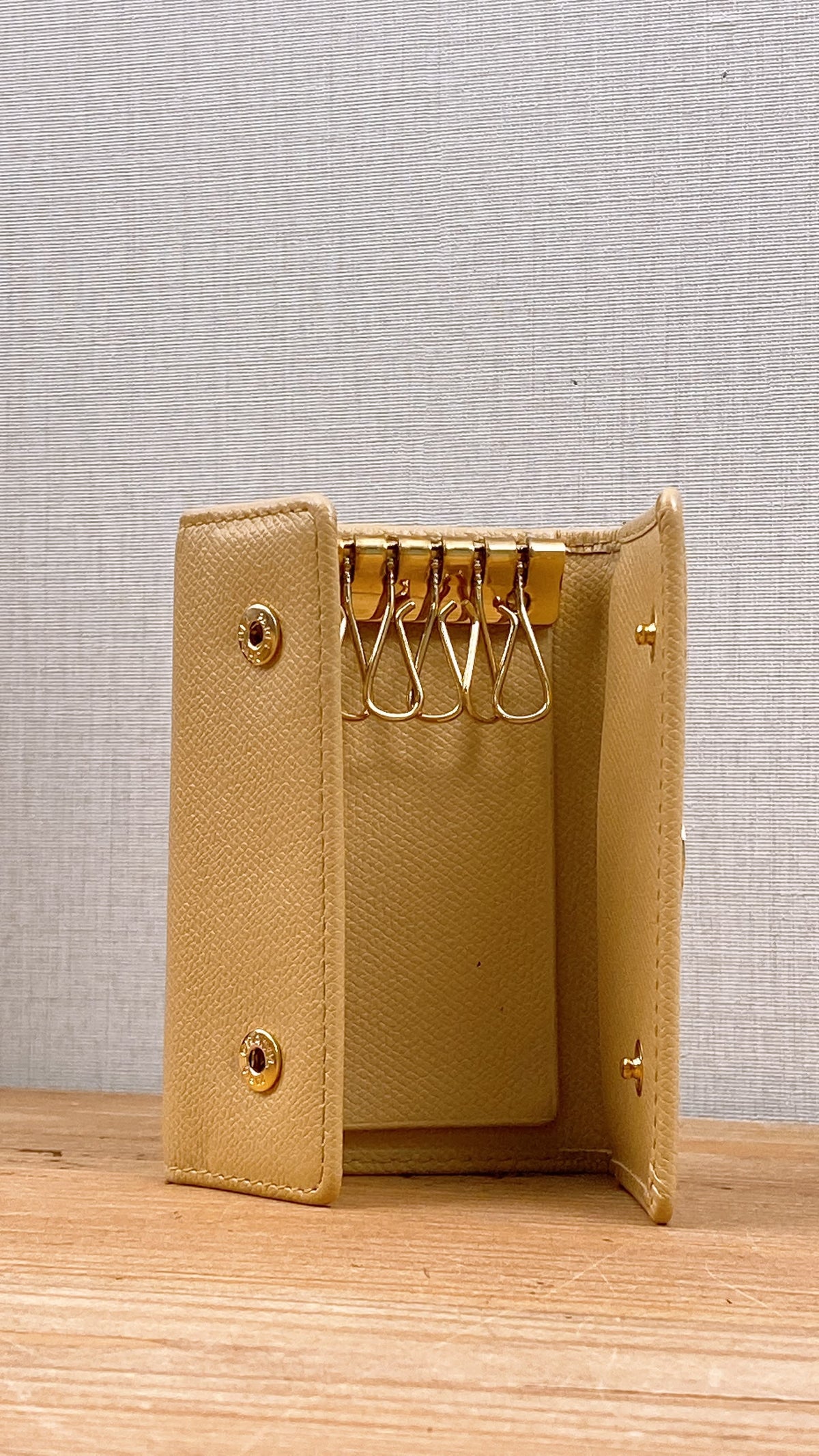 Chanel Beige Calfskin Key Pouch