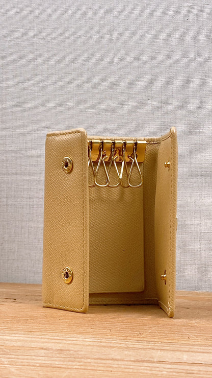 Chanel Beige Calfskin Key Pouch