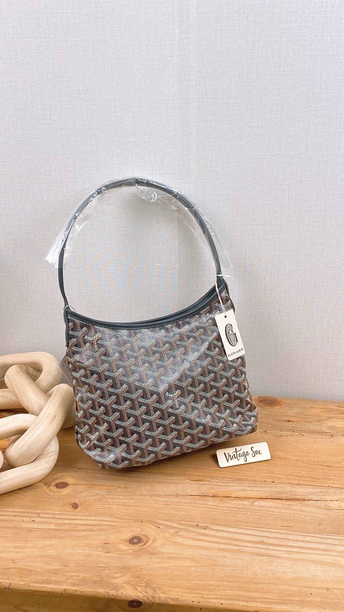 Goyard Black x Tan Hobo Boheme Mini Bag