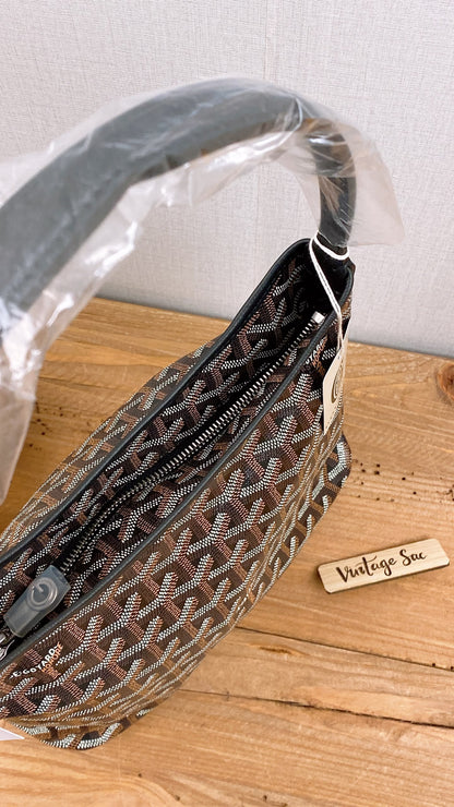 Goyard Black x Tan Hobo Boheme Mini Bag