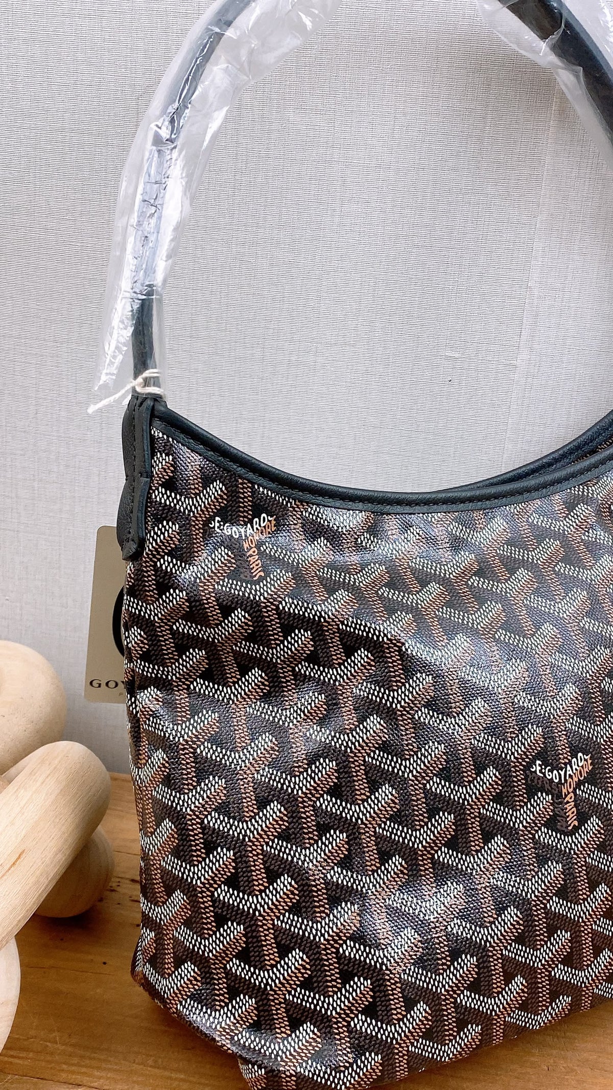 Goyard Black x Tan Hobo Boheme Mini Bag