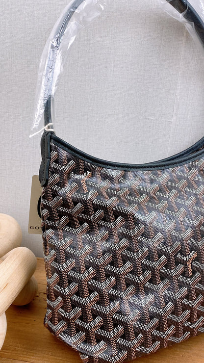 Goyard Black x Tan Hobo Boheme Mini Bag