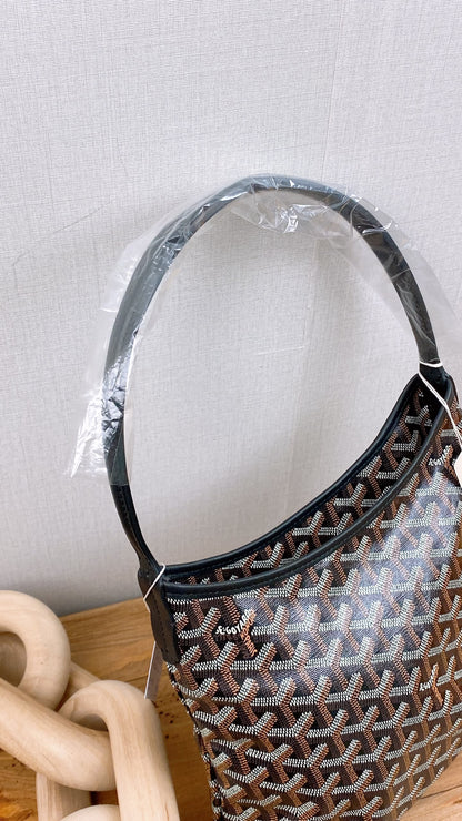 Goyard Black x Tan Hobo Boheme Mini Bag