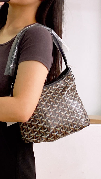 Goyard Black x Tan Hobo Boheme Mini Bag