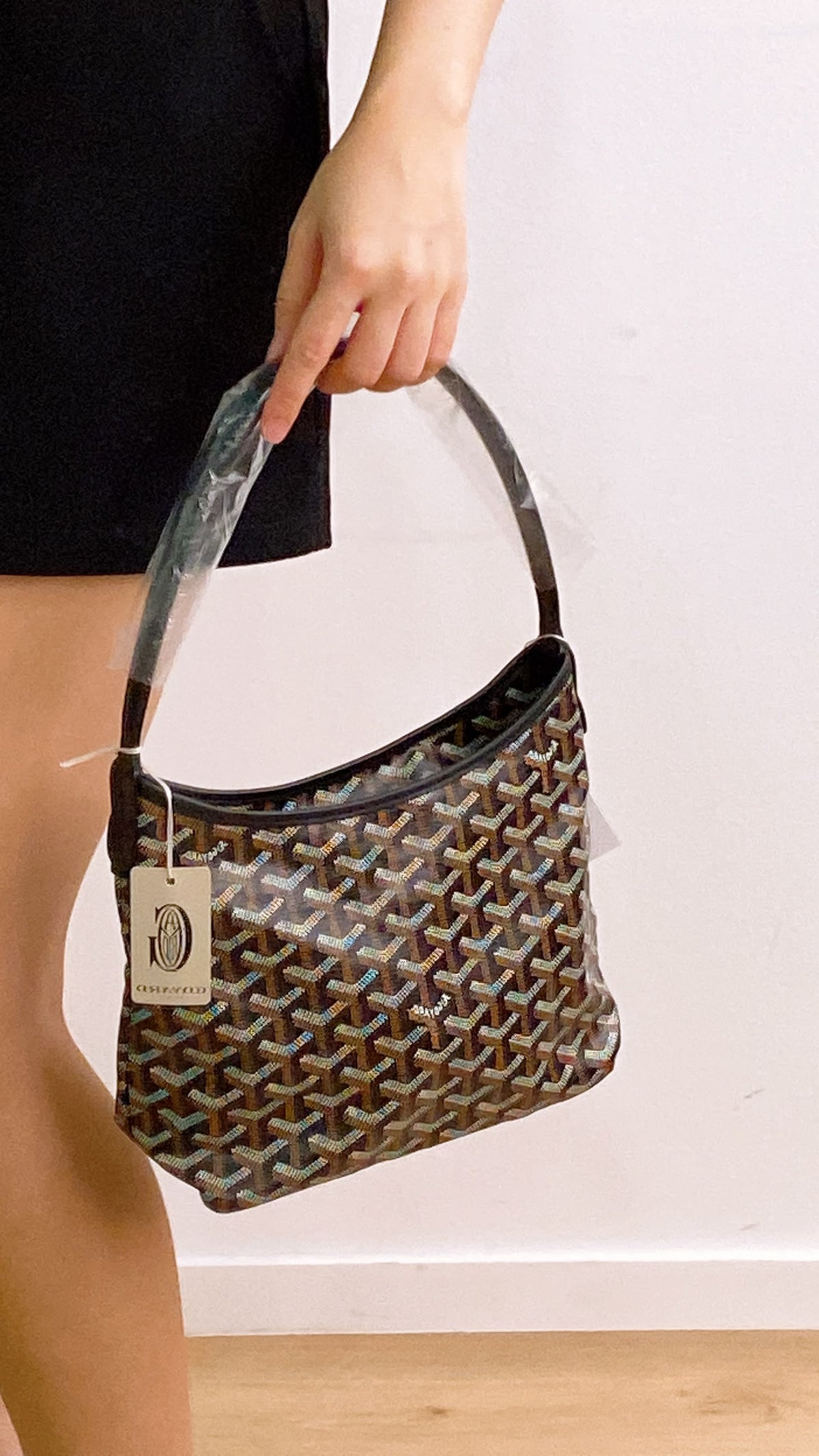 Goyard Black x Tan Hobo Boheme Mini Bag