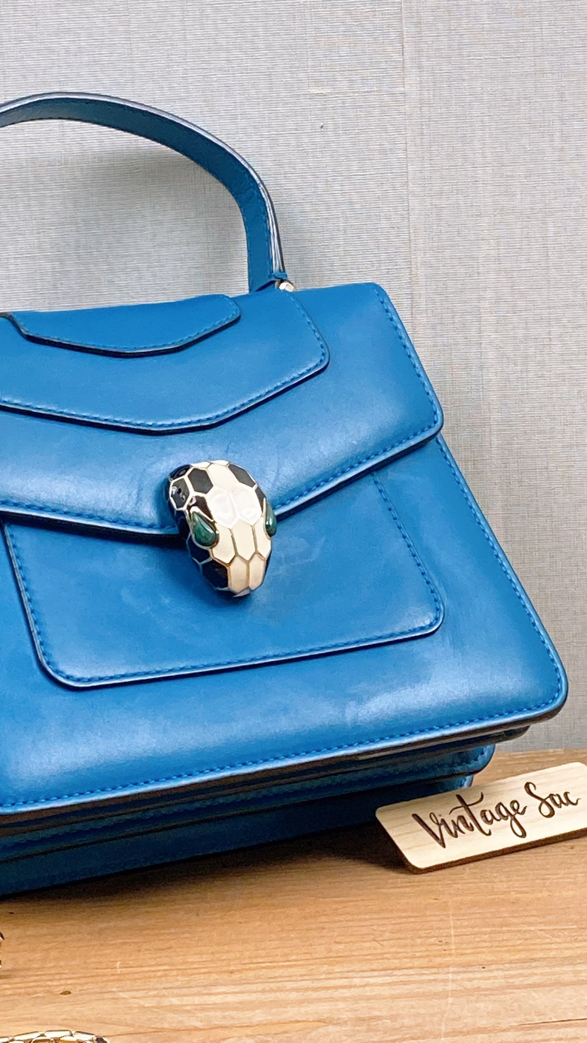 Bvlgari Serpenti Forever Top Handle Bag (GHW)