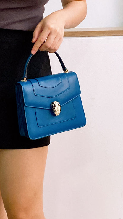 Bvlgari Serpenti Forever Top Handle Bag (GHW)