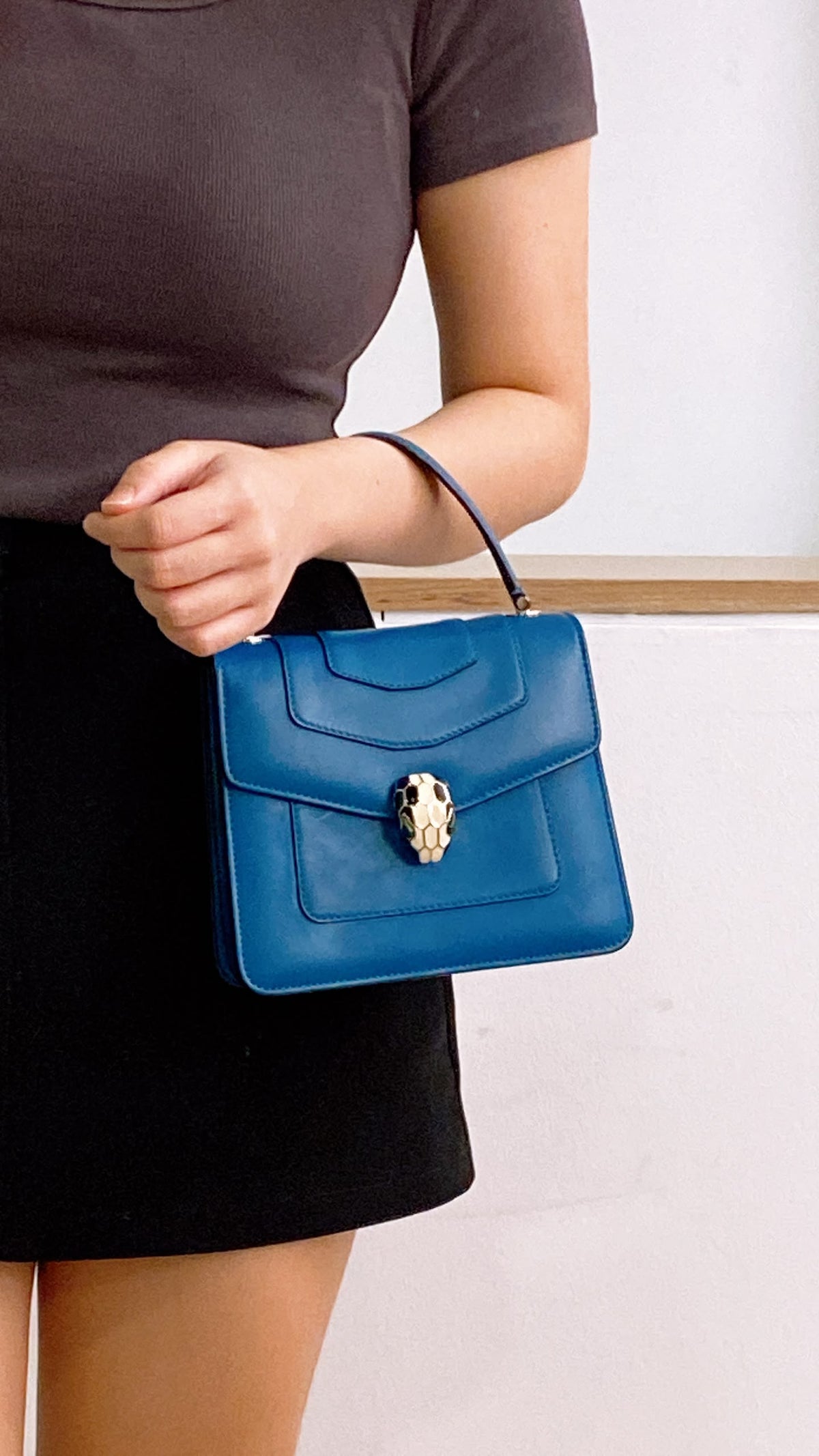 Bvlgari Serpenti Forever Top Handle Bag (GHW)